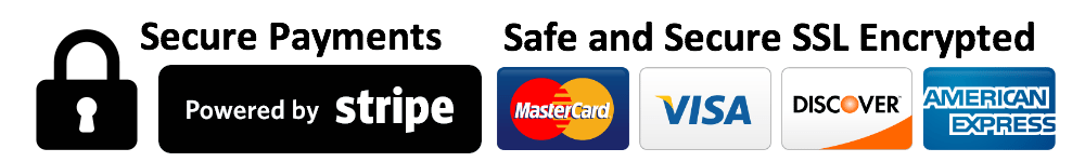 Secure payments with Stripe and major credit cards